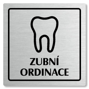 Zubní ordinace, 118x118mm, stříbrná, Arizona